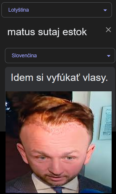 Matus Nastrej Vlasok - Google Translator